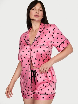 Victoria's Secret Glazed Satin Short Pajama Set