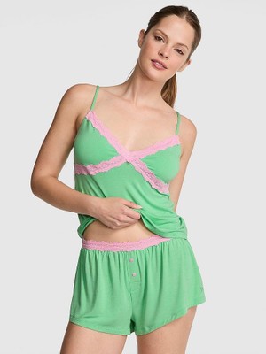 Victoria's Secret Modal Lace-Trim Mini Shorts
