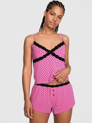 Victoria's Secret Modal Lace-Trim Mini Shorts