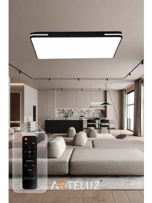 Kare Model Modern Plafonyer Avize (90X60 Cm)