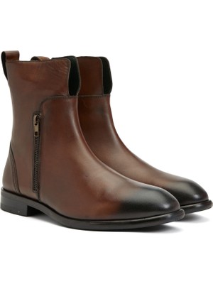 George Hogg Brown Men's Leather Boots