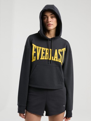 Myg Plus Ever Classics Wmn Füme Kadın Kapüşonlu Sweatshirt