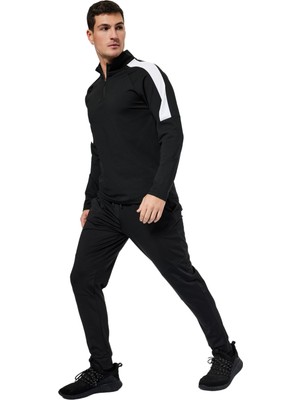 Myg Plus Cepli Baskı Detaylı Beli Bağcıklı Jogger Spor Eşofman Altı