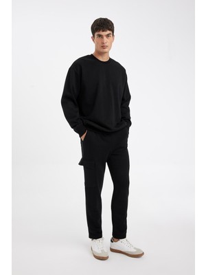 Myg Plus Defacto Eşofman Altı Slim Fit Dar Kesim Kargo Cep Düz Paça D6090AX24AU