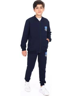 Myg Plus Toontoy Erkek Çocuk Baskılı Eşofman Takım Lacivert 12-13 Yaş