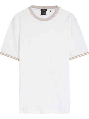 Myg Plus Erkek Pamuklu Bisiklet Yaka Kısa Kollu Beyaz T-Shirt 50559667-100