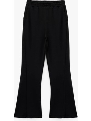 Myg Plus Yüksek Bel Oversize Geniş Paça Modal Karışımlı Spor Eşofman Altı