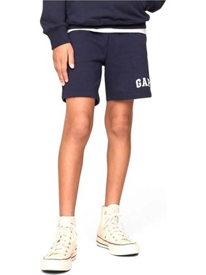Myg Plus Gap 890929006 V-Frch Ft Logo Erkek Çocuk Şort, Xs