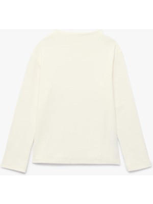 Myg Plus Dik Yaka Modal Karışımlı Uzun Kollu Slim Fit Tişört