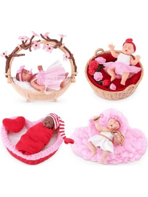 Myg Plus Mini Baby Tatlı Kalpler Sürpriz Paket MNB22000 Özel Kalp Kapsül Içinde Ultra Gerçekçi Mikro Bebek ve Tematik Oyun Aksesuarları