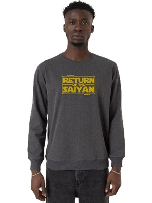 Myg Plus Tshirthane Dragon Ball Z Anime Namek Wars Füme Erkek 2ip Sweatshirt P24160S6766, M