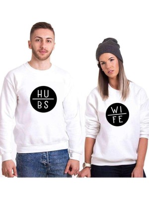 Myg Plus Tshirthane Wife Hubs Sevgili Kombinleri Sweatshirt Kombini, Kadın, Xs-Tek Ürün Fiyatıdır, Kombin Yapmak Için En Az 2 Adet Sepete Ekleyiniz