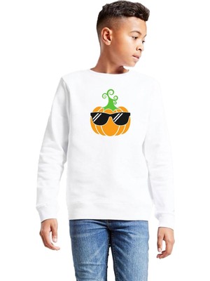 Myg Plus Tshirthane Cool Pumpkin Beyaz Çocuk 2ip Sweatshirt P20645S1880, 5-6 Yaş