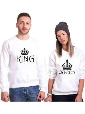Myg Plus Tshirthane King Queen Sevgili Kombinleri Sweatshirt Kombini, Erkek, Xl, N11PTTSV20SW040-TEK Ürün Fiyatıdır, Kombin Yapmak Için En Az 2 Adet Sepete Ekleyiniz