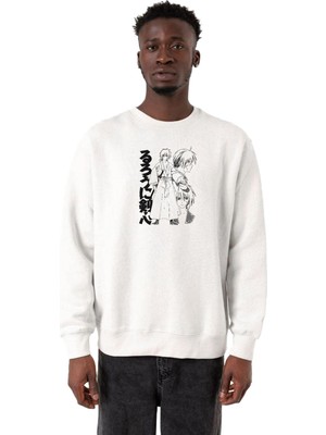 Myg Plus Tshirthane Rurouni Kenshin Black White Art Beyaz Erkek 2ip Sweatshirt P22648S3030, L