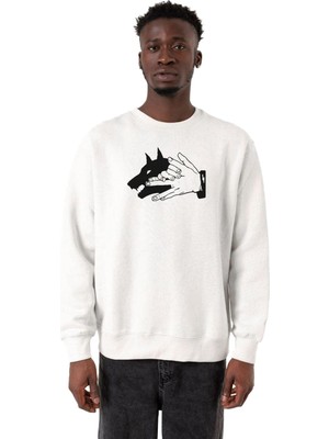 Myg Plus Tshirthane Jujutsu Kaisen Anime Divine Dogs Beyaz Erkek 2ip Sweatshirt P21643S5242, M