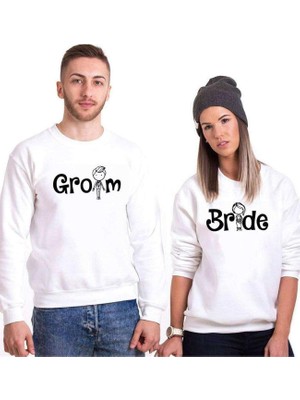 Myg Plus Tshirthane Bride Groom Sevgili Kombinleri Sweatshirt Kombini, Erkek, 2xl, N11PTTSV20SW121-TEK Ürün Fiyatıdır, Kombin Yapmak Için En Az 2 Adet Sepete Ekleyiniz