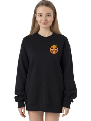 Myg Plus Tshirthane Dragon Ball Z Anime Cool Style Siyah Kadın 2ip Sweatshirt P24104S4908, S
