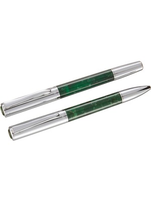 Myg Plus Steelpen Elite Serisi 5063 Elite Yeşil Dolma Kalem+Tükenmez Kalem