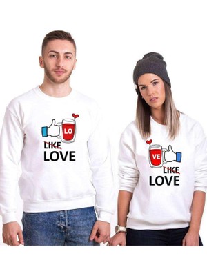 Myg Plus Tshirthane Like Love Sevgili Kombinleri Sweatshirt Kombini, Kadın, M-Tek Ürün Fiyatıdır, Kombin Yapmak Için En Az 2 Adet Sepete Ekleyiniz