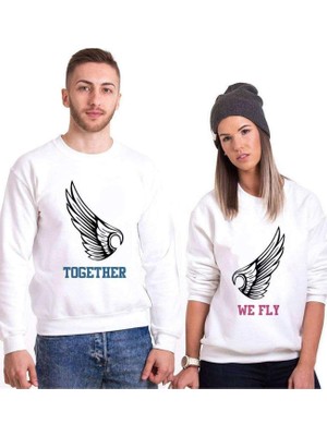 Myg Plus Tshirthane Together We Fly Sevgili Kombinleri Sweatshirt Kombini, Kadın, M-Tek Ürün Fiyatıdır, Kombin Yapmak Için En Az 2 Adet Sepete Ekleyiniz
