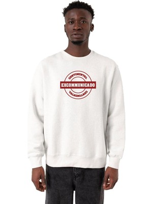 Myg Plus Tshirthane John Wick Continental Excommunicado Beyaz Erkek 2ip Sweatshirt P19097S9388, L