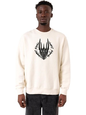 Myg Plus Tshirthane The Rings Of Power Sketch Ekru Erkek 2ip Sweatshirt P23215S2444, Xs