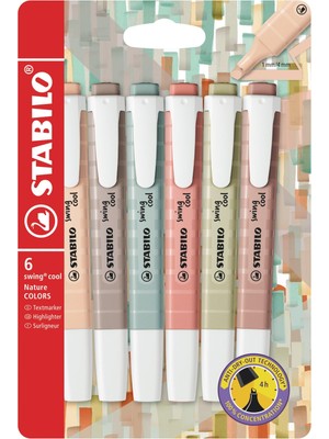 Myg Plus Stabılo Swing Cool Naturecolors 6'lı Paket