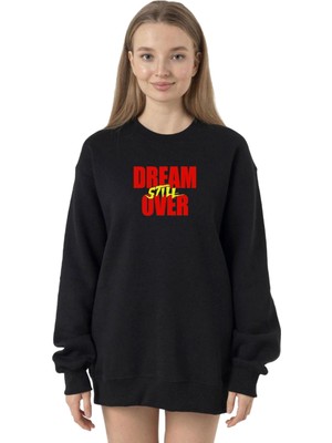Myg Plus Tshirthane Dream Still Over Siyah Kadın 2ip Sweatshirt P24201S1114, Xl