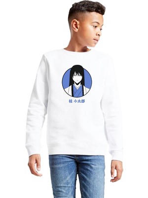 Myg Plus Tshirthane Gintama Anime Kotaro Minimal Beyaz Çocuk 2ip Sweatshirt P21193S3414, 7-10 Yaş