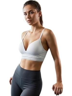 Myg Plus Doremi Seamless Ince Askılı Kaplı Bralet Beyaz