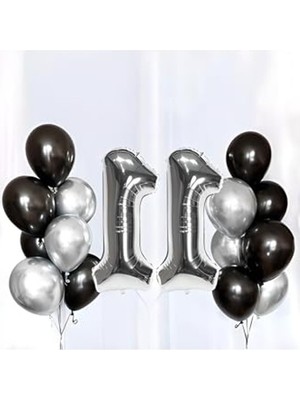Myg Plus 11 Yaş Doğum Günü Için Özel Balon Seti, Eğlenceli Parti Dekorasyonu