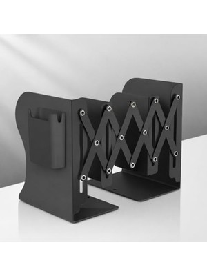 Myg Plus Masaüstü Kitap Desteği, Ayarlanabilir 9-42 cm Genişlikte, Mıknatıslı Kalemlik Hediyeli, Siyah