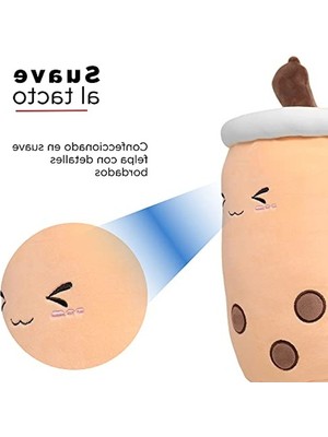 Myg Plus Kahve Renkli Sütlü Çay Peluş Yastık, Rahat ve Şık