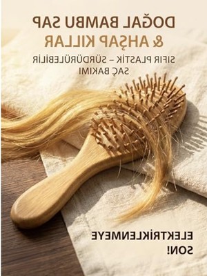 Myg Plus Sürdürülebilir Bambu Saç Fırçası ve Tarak Seti