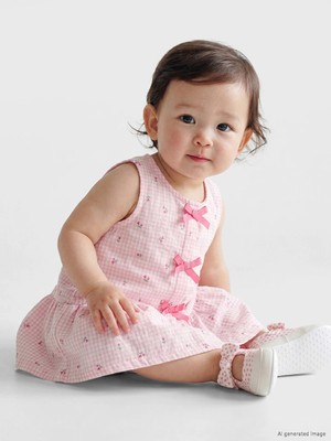 Lc Waikiki Yeni Sezon Pembe Fiyonklu Kız Bebek Elbise