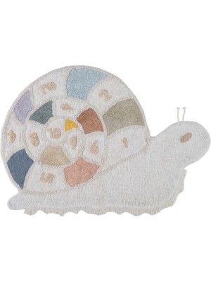 İrya Milo The Snail Tekli %100 Pamuk Çocuk Odası Halısı 95X140 cm Ekru