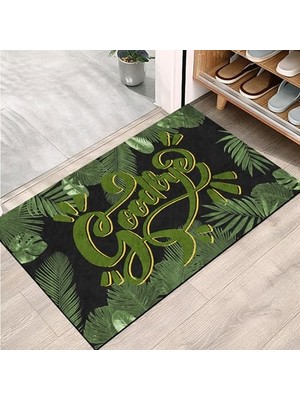Pratik Ev Kapı Önü Paspası, Modern ve Şık, Ev, Ofis ve Dış Mekân Kullanımı Için, Tropical Goodbye, 45X65