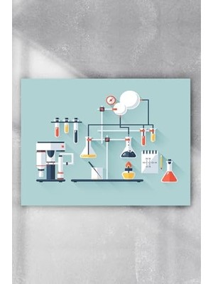 Pratik Ev PSTER3781 Deney Bilimsel Poster 70X100 cm