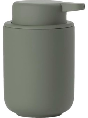 Pratik Ev Ume Sıvı Sabun Dispenseri; Seramik/seramik Soft Touch Kaplamalı, Iskandinav Tasarım, 250 Ml, Yükseklik 12,8 Cm, Zeytin Yeşili (Yeşil)