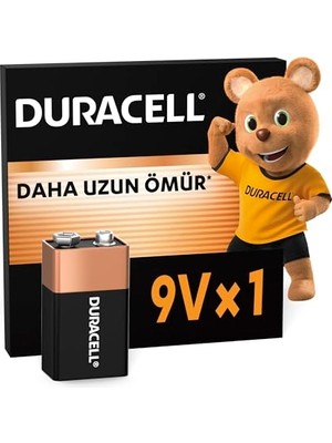 Pratik Ev Alkalin 9V Pil, 1'li Paket, Plastik Içermeyen Ambalaj