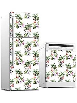 Pratik Ev Sticker Kaplama, Flamingo, Buzdolabı ve Bulaşık Makinası Beyaz Eşya