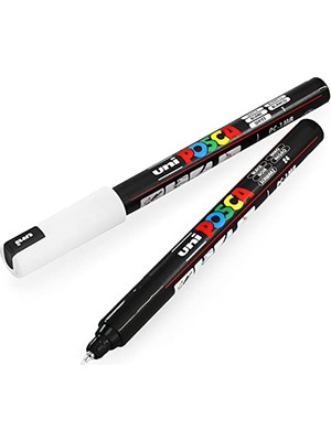 Pratik Ev Pc-1mr Art Boya Marker Kalemi 0,7 mm Siyah Beyaz 2'li Paket