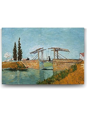Pratik Ev 125X80 cm Vincent Van Gogh Arles Köprüsü Tablosu