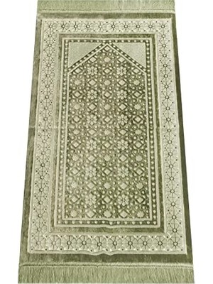 Pratik Ev Kadife Inci Seccade Velvet Pearl (Yeşil)