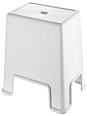 Pratik Ev Geseus Banyo Taburesi Büyük Boy Çok Amaçlı TABURE-129-BEYAZ