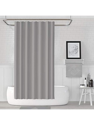 Pratik Ev Jackline Banyo Duş Perdesi 0010, Gri, Tek Kanat, 1X180X200
