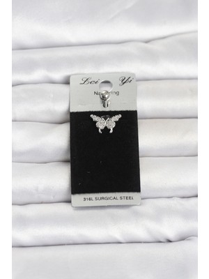 Efnaz Style 316L Cerrahi Çelik Kelebek Model Göbek Piercing