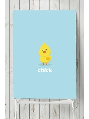 Pratik Ev (PSTER5779) Küçük Civciv Çocuk Odası Poster (60X90 Cm)