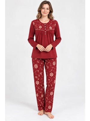 Nena %100 Pamuk Uzun Kol Kadın Pijama Takım 14968